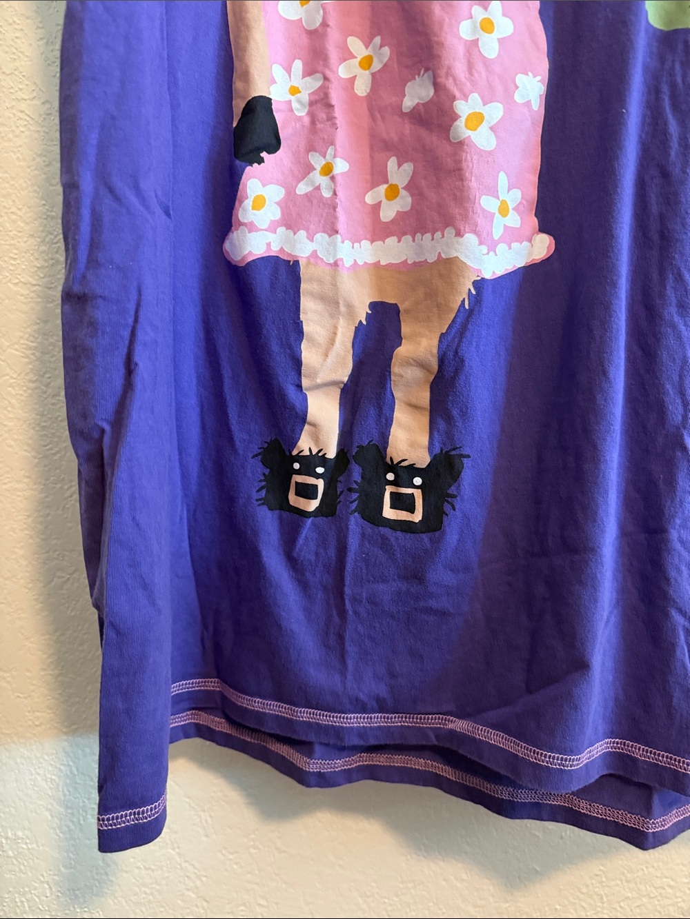 Little Blue House Teal Tee Shirt Night Gown - Picture 3 of 7